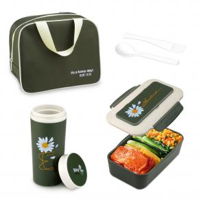 668 Bento Box with Water Bottle and Bag