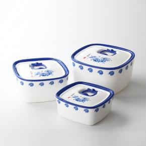 537 Airtight Food Container 3 pcs (1700 / 1000 / 370 ML)