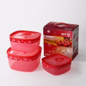 555 Airtight Food Container 3 pcs (1700 / 1000 / 600 ML)