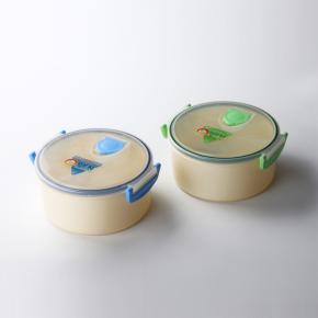 304 Round Shape Lunch Box 1200+350 ML