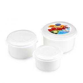 214 Round Food Container 3 pcs 1750 / 1200 / 650 ML