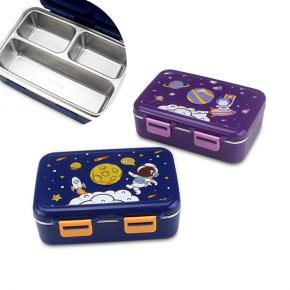 627 Stainless Steel Lunch Box with 3 Compartments